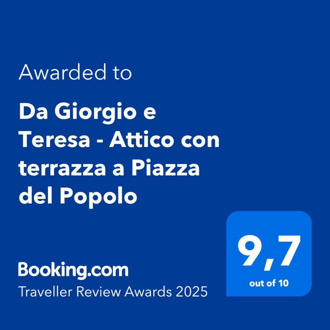 Da Giorgio E Teresa - Attico Con Terrazza A Piazza Del Popolo Apartamento Roma Exterior foto